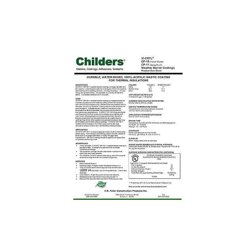 VI-CRYL CP-10 Mastic (1 Gallon Pail)