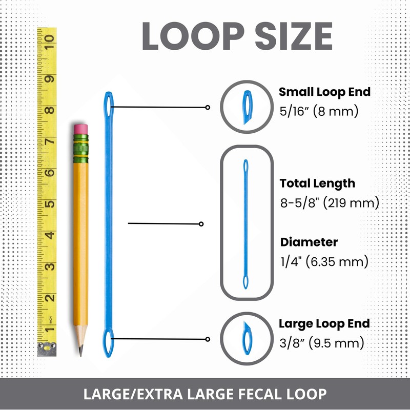 Fecal Loop for Animals, Stool Sample Collection Kit for Dogs,