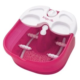 Beauty Chic Massaging Foot Spa Bath, White/Pink