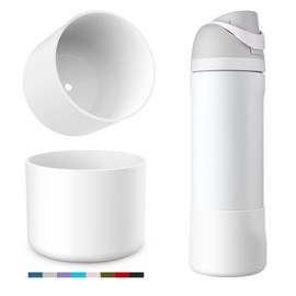 YOUCOX Silicone Boot for Owala Water Bottle 24 oz, 2PCS Anti-Slip Protective Sleeve for FreeSip/Twist/Flip Water Bottles, BPA Free, Dishwasher Safe, Bottom Bumper Cover Cup Accessories