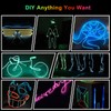 EL Wire Car LED Interior Strip Light USB Neon with