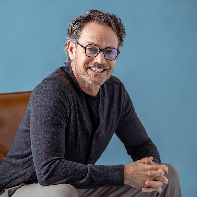 OPTIMUM OPTICAL Blue Light Filtering Scratch-Resistant Lens Geometric Frame Magnifying