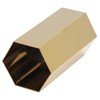 Pen Holder Hex Stainless Steel Gold Electroplating Durable Glossy Corrosion