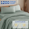 Shilucheng 1200 Thread Count Cotton Sheets Set，Luxury 100% Egyptian Cotton