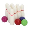 Kids Bowling Set Educational Interactive Resin with 10 Bowling Pins