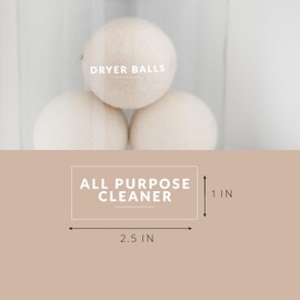 Laundry Labels for Jars, 144 Preprinted Home and Laundry Label Stickers for Storage Bins, Cleaning Jars, Spray Bottles, Linen Closet, Household Organization