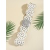 LIMHOO Wide Disc Belt for Women Leather Hollow Out Round