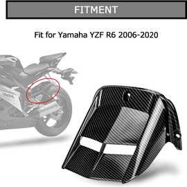 PSLER Guardabarros Trasero de Motocicleta para Yzf R6 600 2006-2020, Color Fibra de Carbono