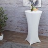 Mendler HWC-J30 High Table Cover Stretch Diameter 60 cm White