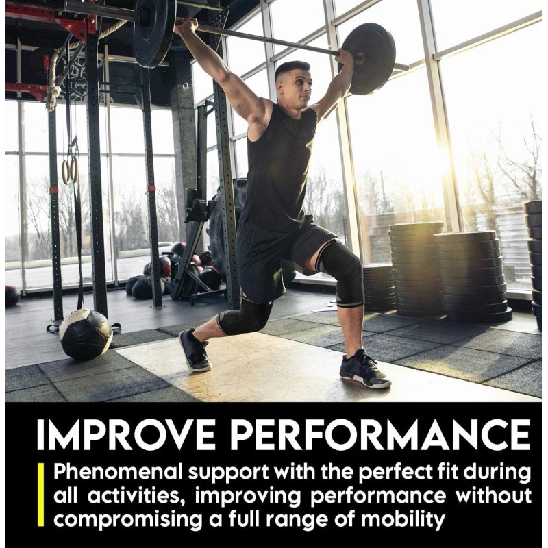 Langov Compression Knee Sleeves for Knee Pain for Women &