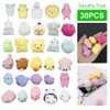 30Pcs Mochi Squishy Toys,Miniature Novelty Toys,Moji Fidget Toys,Mini Animal Squishy