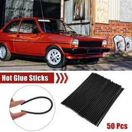 X AUTOHAUX Hot Melt Glue Sticks EVA Unpainted Dent Repair Universal Car Auto Black 7x270mm 50pcs