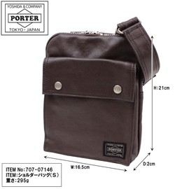 ポーター(porter)・フリースタイル・縦型ショルダーS (キャメル)