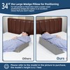 Fanwer Wedge Pillow for Side Sleeping, 34" Back Pillow for