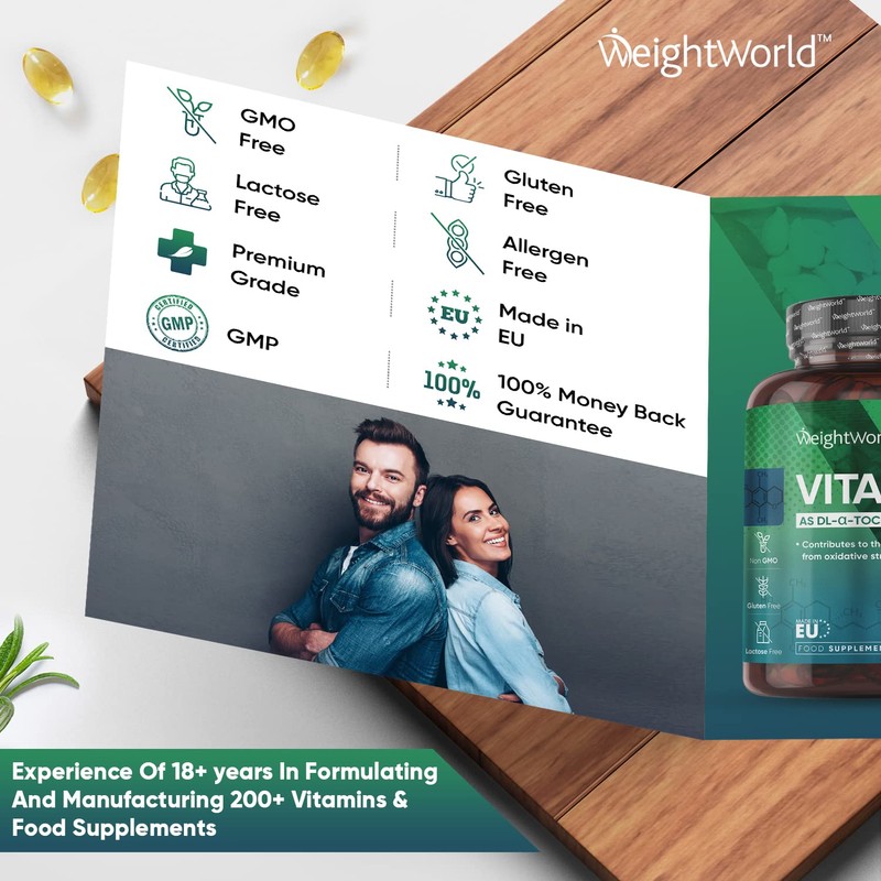 Vitamin E Capsules Softgels 400IU (Advised Intake) - 6 Month