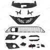 Unbranded 12PC For Sentra 2016-19 Front Upper Lower Chrome Grille