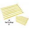 Unbranded QTY 6 8" UNIVERSAL STAINLESS STEEL ZIP TIE CABLE
