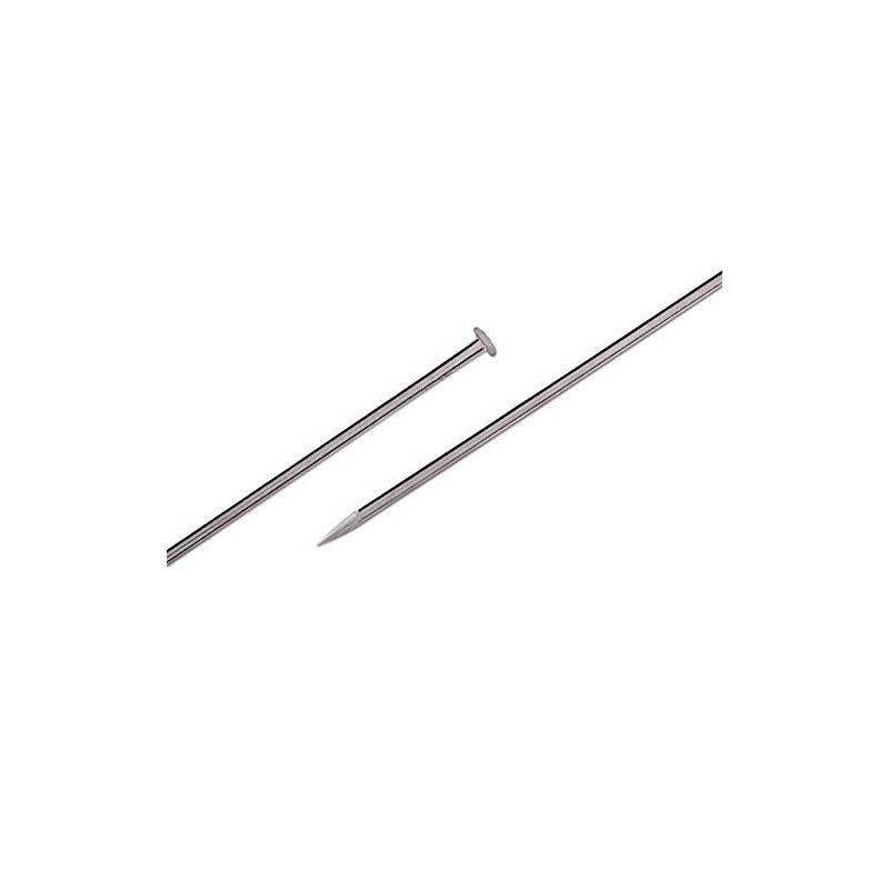 Prym Stecknadeln, 0,60 x 30mm, silberfarbig, 500g, Pappdose, Stahl, 30