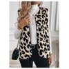 BEAUDRM Women's Y2k Leopard Print Vest Top Button Down Sleeveless