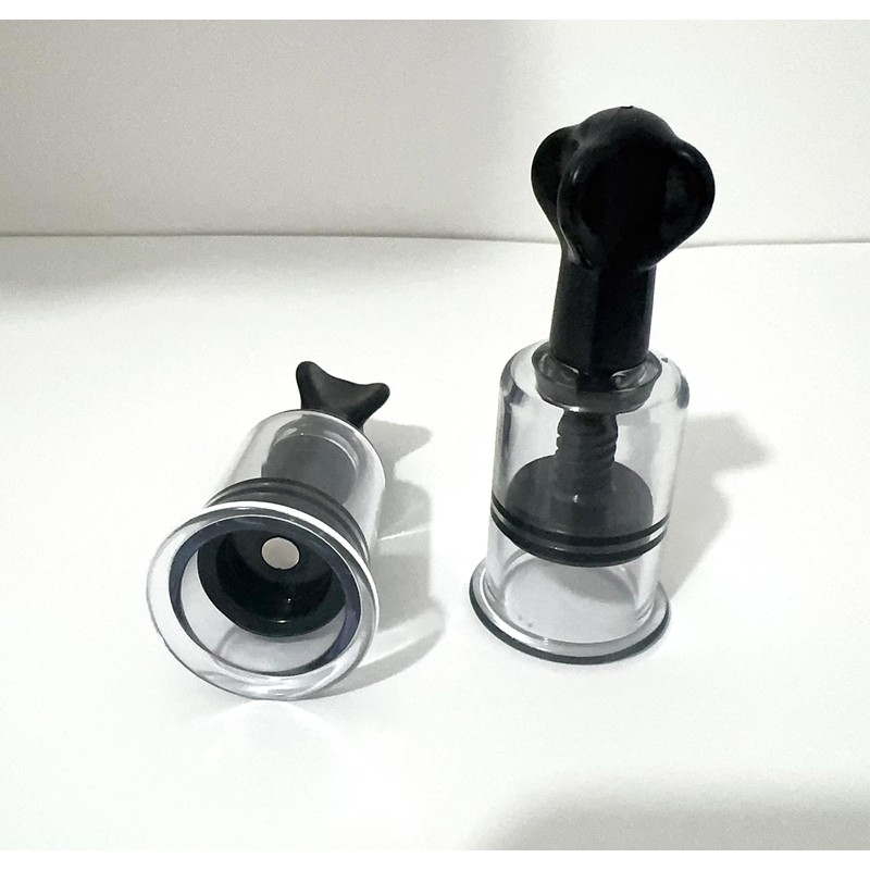 Nipple Suction Cupping Toy 2pcs Set Twist Up Manual Vacuum