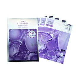 Missha Time Revolution Retinol 1000 Shots 2-Step Solution Mask Set / 미샤 타임 레볼루션 레티놀 1000샷 2스텝 솔루션 마스크 세트