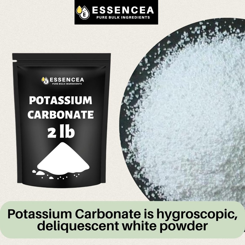 Potassium Carbonate 2lb by Essencea Pure Bulk Ingredients | 100%