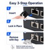 12-Pack RJ45 Port Lock with 1 Key, Security Network Port
