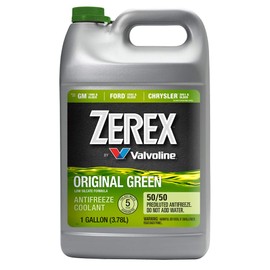 Zerex Original Green Low Silicate 50/50 Prediluted Ready-to-Use Antifreeze/Coolant 1 GA, Case of 6