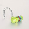 4-Digit Combination Padlock, Colourful Dials Security Password Lock for Gym,