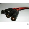 Unbranded 4 Adaptor cables 8' Lugs to XLR for UREI