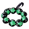 BlueRica Hand Painted Kukui Stretch Bracelet (Green Turtle)