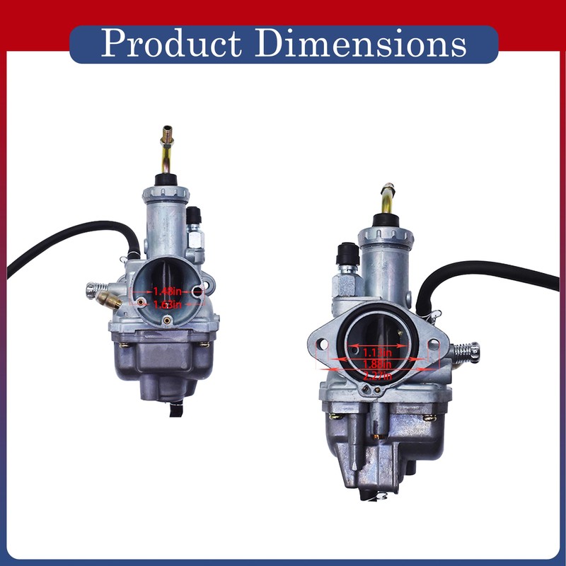 Thomletha Carburetor with Intake Boot Replacement for Yamaha Moto 4