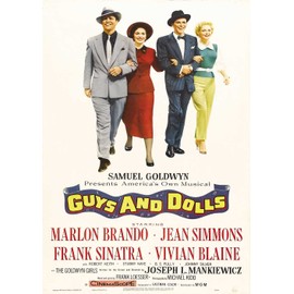 OMG Printing Guys And Dolls Frank Sinatra Poster/Print/Picture Satin Photo Paper - A1-594mm x 841mm