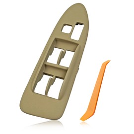 ULZOZN Window Switch Bezel Trim Fit for Toyota Camry CE LE XLE 1997-2001 Replace 74232-AA030-E0 74232AA030E0, Driver Side Door Window Switch Cover Tan