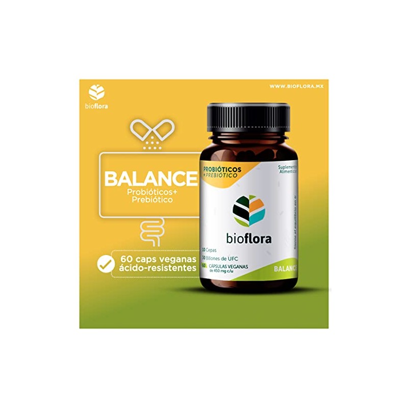 Pack 2 Frascos BIOFLORA Balance 30 Billones UFC, 10 Cepas