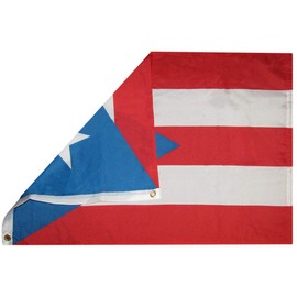 American Wholesale Superstore 2x3 Puerto Rico Light Blue 2'x3' Premium Quality Heavy Duty 100D Woven Poly Nylon Indoor Outdoor Flag