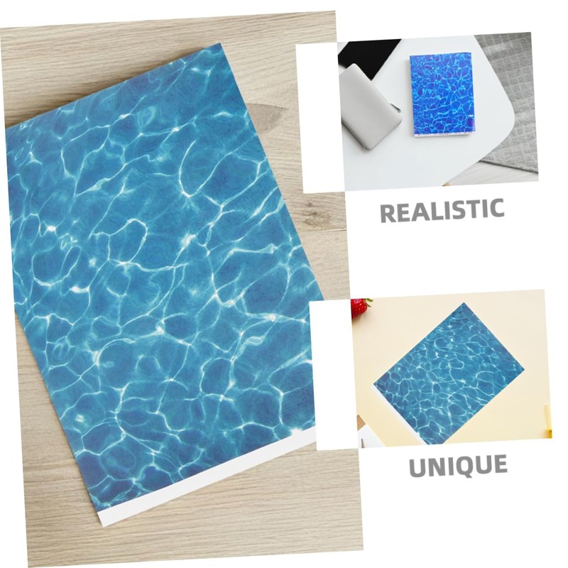 ULTECHNOVO 6pcs Water Ripple Paper Sticker Realistic Artificial Stream Material