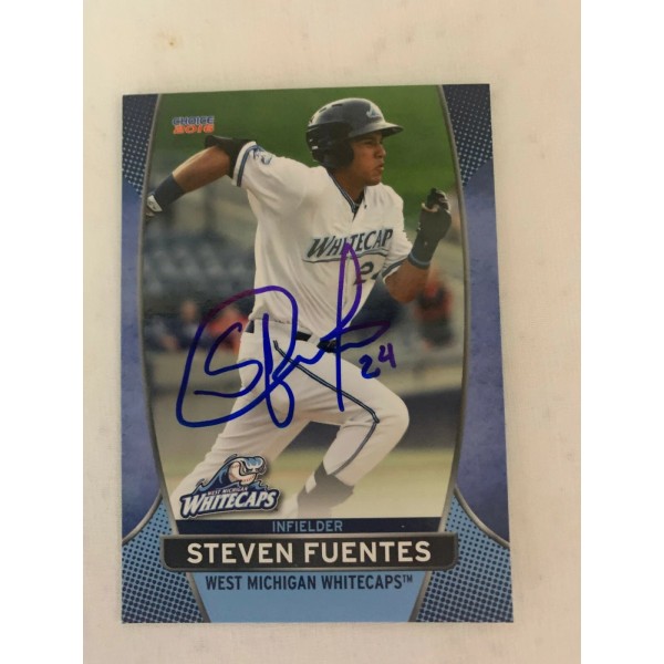 Steven Fuentes 2016 Signed West Michigan White Caps Team Card