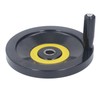 Revolving Handle Hand Wheel 18x200mm Backside Corrugated Hand Crank Handwheel