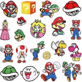 KRGNPLE 20PCS Patch Embroidery Craft Character Costume Bag Decoration (5 Combination)