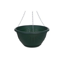 Whitefurze G02074 32cm Venetian Hanging Basket - Forest Green