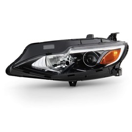 AKKON - Fits 2019-2021 Chevy Malibu [Halogen Type] Projector Chrome Headlights Driver Left Side Replacement 19 20