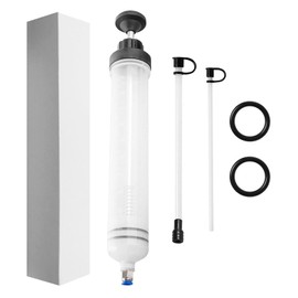 AUTUUCKEE Oil Extractor, Oil Suction Pump, Manual Extraction and Filling Pump, Fluid Extractor Multi-Purpose Oil Extractor with 500CC, Automotive Oil Extractor(Clear+Black)