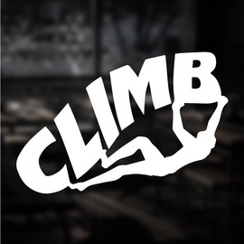Sticky Bomb Rock Climb Decal Vinyl Stickers Cars Vans Trucks Walls Laptop Doors Windows Skateboard Tablet White Not Printed