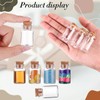Bokon 100 Packs Mini Plastic Bottles with Corks Stoppers Eye