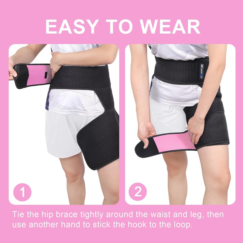 Wisesso Hip Brace, Groin Wrap Hip Braces for Sciatica Pain