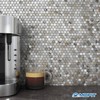 M MOFIT Kitchen Backsplash Tiles Peel and Stick Hexagon Penny