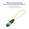 Jeirdus 2pack MPO/APC 16-Core Single Mode Fiber Loopback, Pull Ring