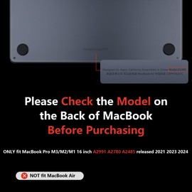 MEEgoodo for M3 MacBook Pro 16 inch Case 2024 2023 2021, Cover Fit Model A2991 A2780 A2485 M2 M1, Flexible Plastic Case for 16.2 Laptop, Hard Shell with TPU Keyboard & Webcam Cover & OTG Adapter,Clear