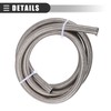 Motoforti Universal Car Braided Oil Fuel Gas Line Hose, 5ft